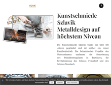 Tablet Screenshot of kunstschmiede-szlavik.com